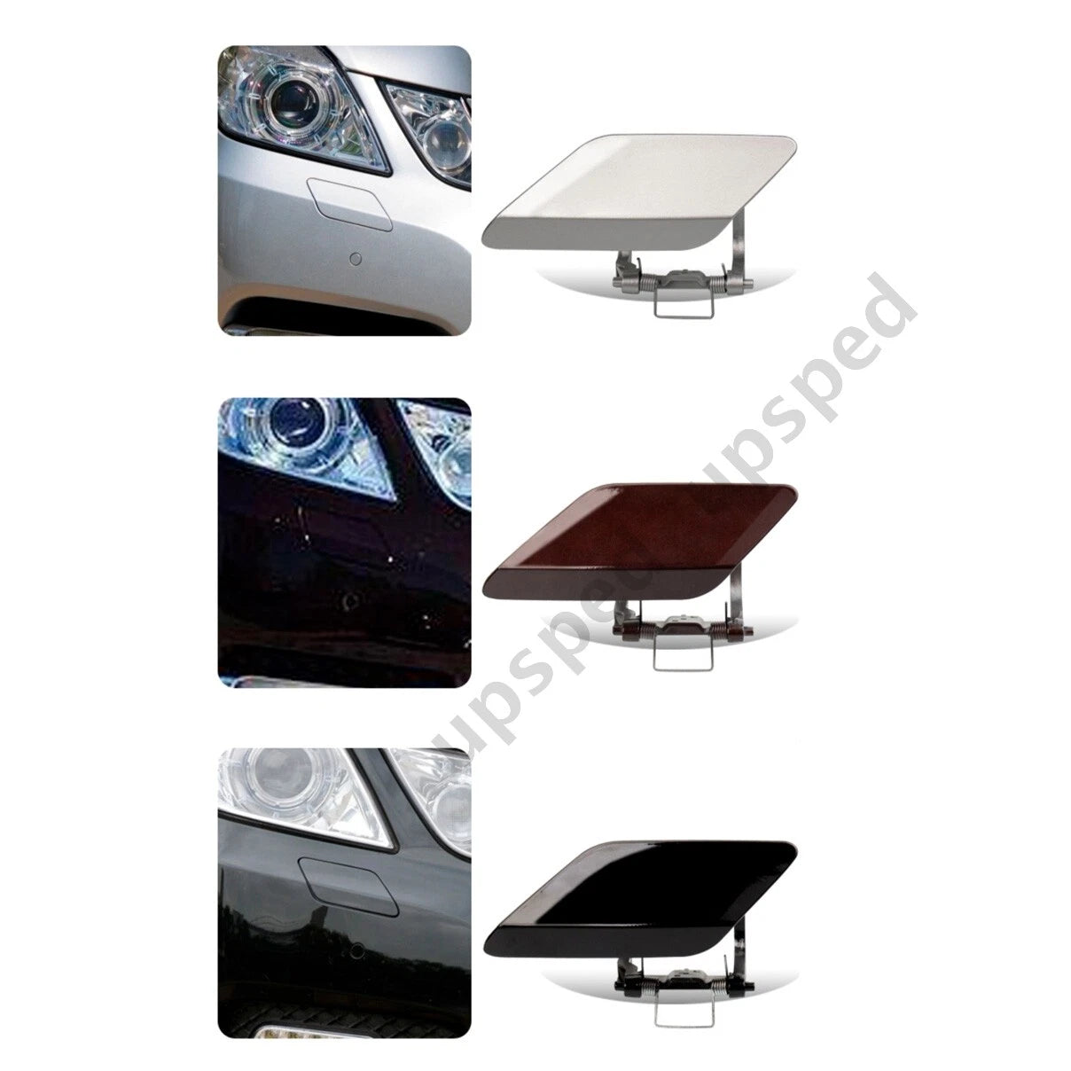 Front Bumper Headlight Washer Cover Cap for Mercedes E-Class (2009–2013)