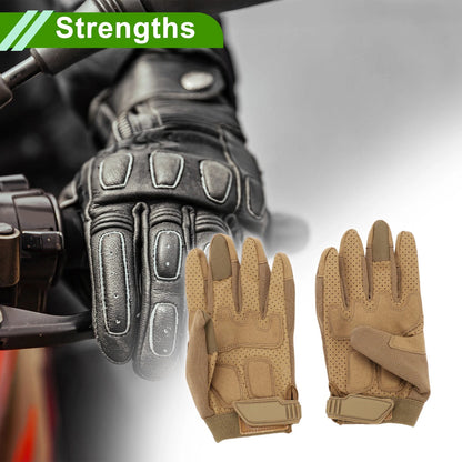 1 x Universal L Motorcycle Gloves for Outdoor On-Road/Off-Road/Mountain Brown