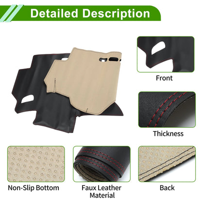 Dashboard Cover Mat for Honda Fit Jazz (2014-2019) - Black Red