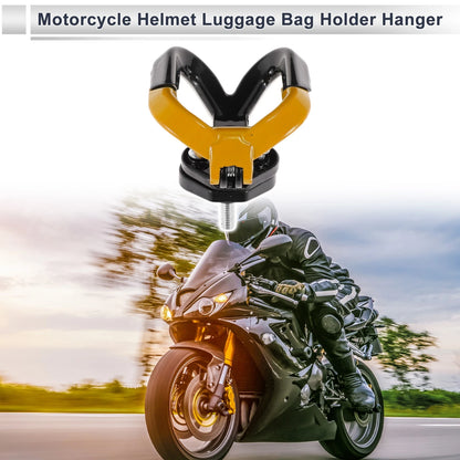 Butterfly-type Open-closed Double Hook Motorcycle Hanging Hook 1 Pc Black Yellow