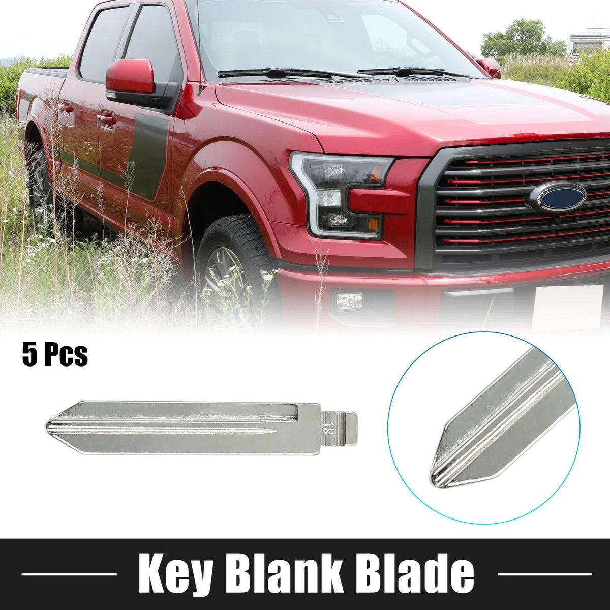 5 x Metal Car Flip Remote Key Blank Blade for Ford & Mercury