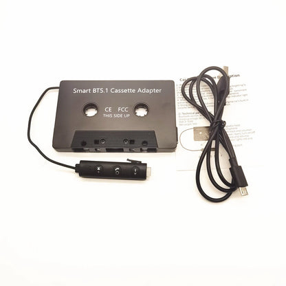 Bluetooth 5.1 Cassette Converter for Car Stereo Audio Adapter
