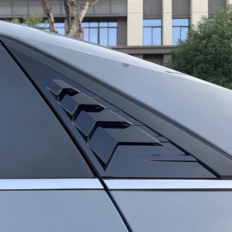 Black Side Vent Window Scoop Louver Cover Trim for Hyundai Elantra (2021-2022)