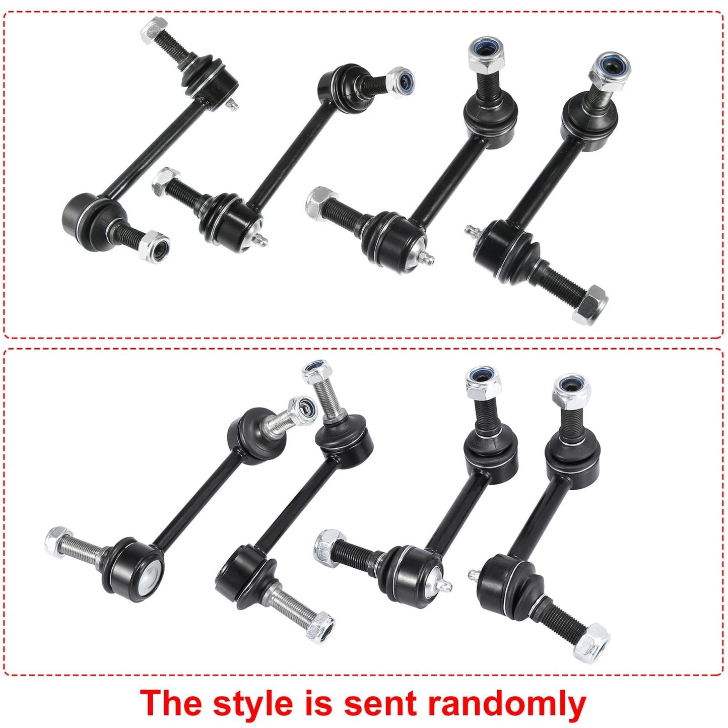 Front & Rear Sway Bar End Link Set for Chevrolet Trailblazer