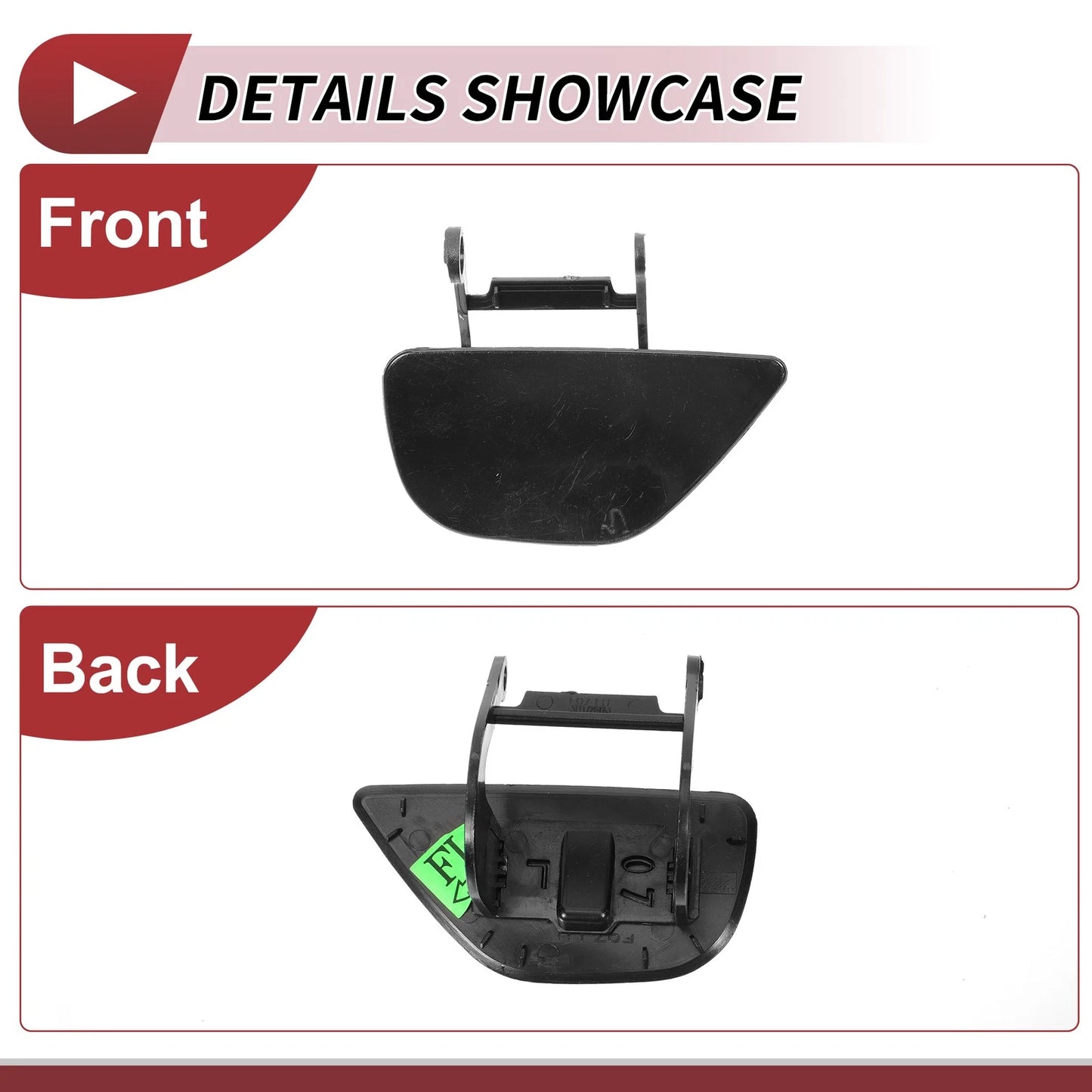 Front Left Washer Nozzle Cover for BMW 535i GT (2010-2017) Unpainted