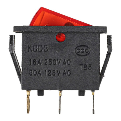 Power Switch Rocker Switch 3 Pins AC 125V 20A for Boat/Cart