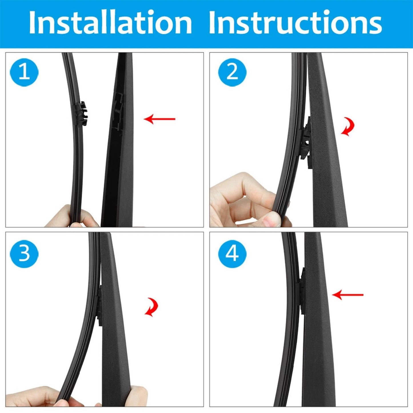 Rear Wiper Blade Arm Set 362mm for Volvo V70 (2007-2016)