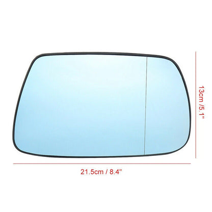 Heated Mirror Glass for 2005-2010 Jeep Grand Cherokee Left & Right Side Blue