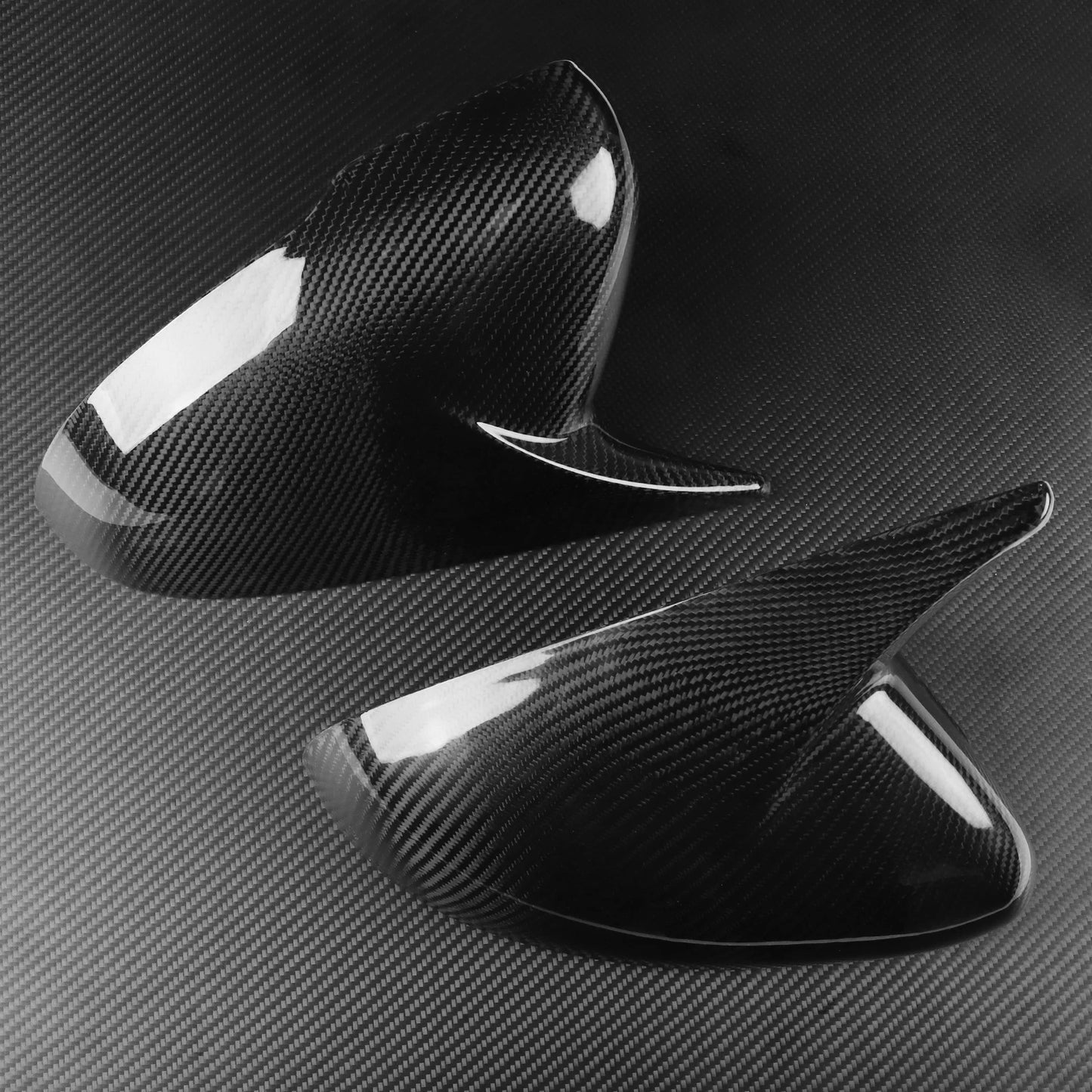 Carbon Fiber Side Mirror Covers for Kia Stinger (2018-2023)
