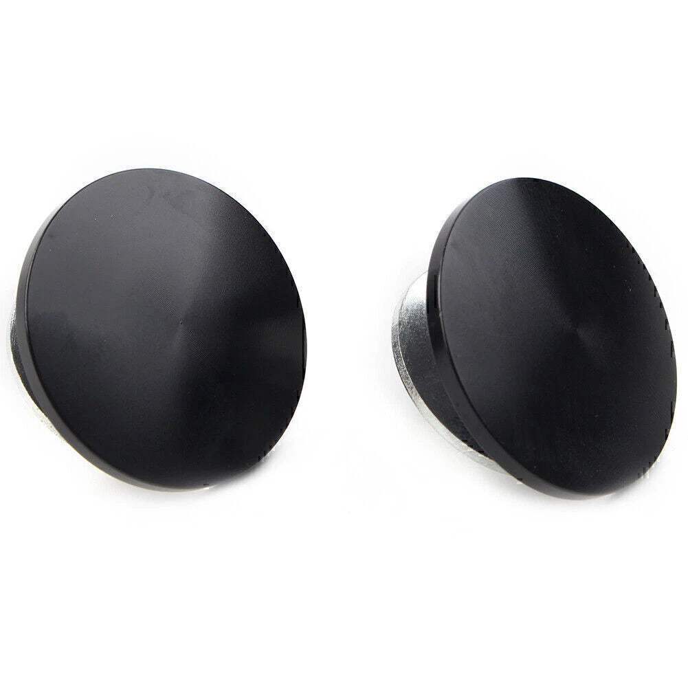 Black Aluminum Inner Fairing Mirror Plugs for Harley Street Glide Trike (2009-2023)