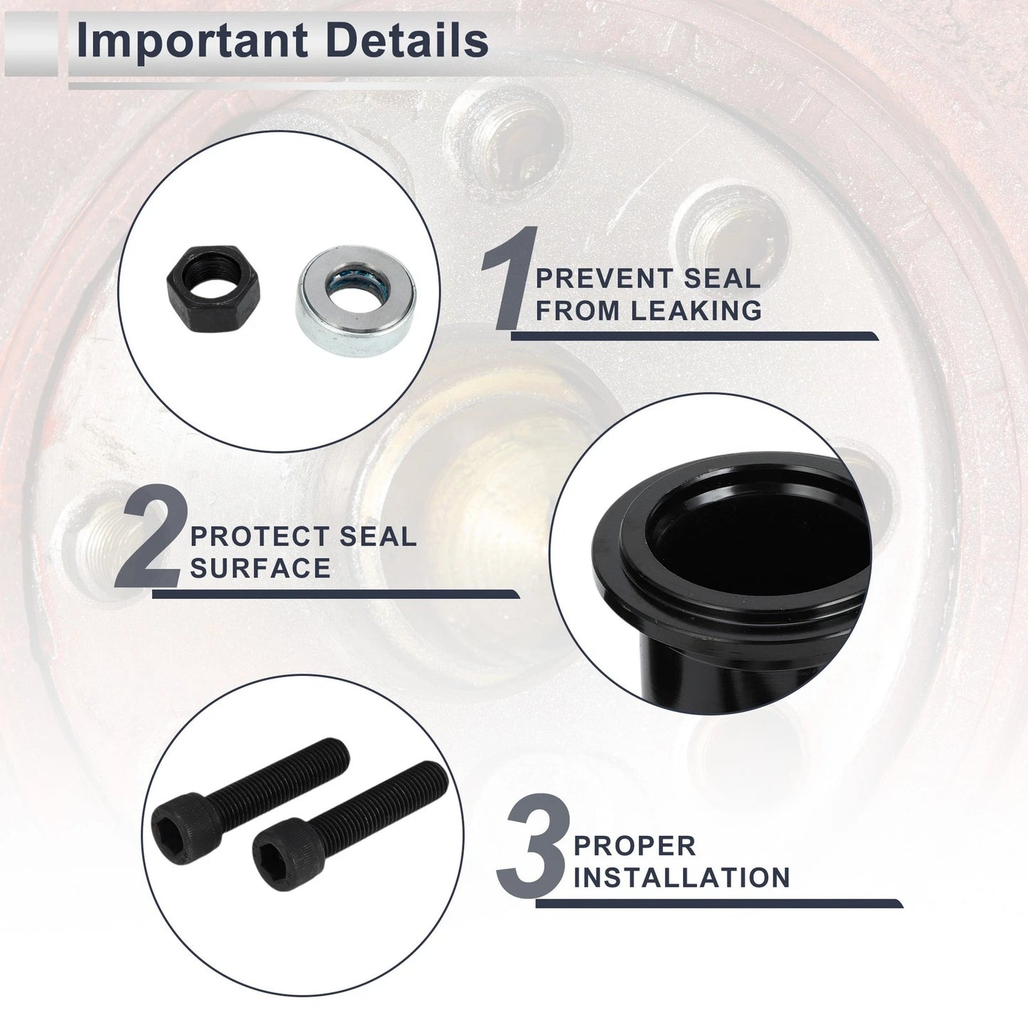 Front Crankshaft Seal Installer Tool for Ford Super Duty F250 (2011-2021)