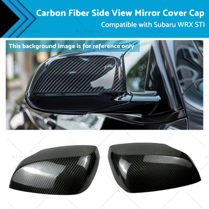 Carbon Fiber Side View Mirror Cover Caps for Subaru WRX STI (2015-2021)