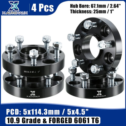 4pcs 1" Hub Centric Wheel Spacers Adapters for Jeep