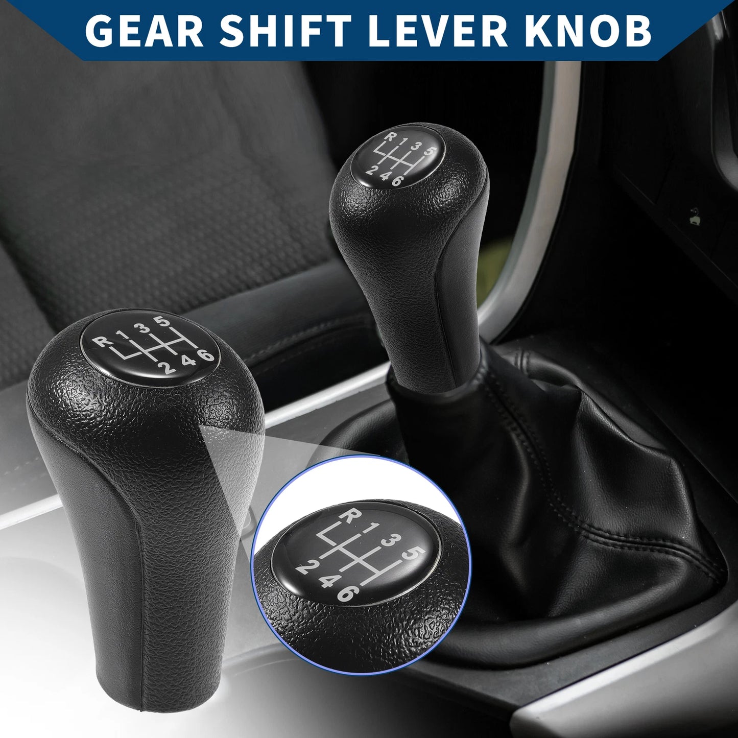 6 Speed Manual Gear Shift Knob for BMW 3 Series E30 E36 (1983-2005)