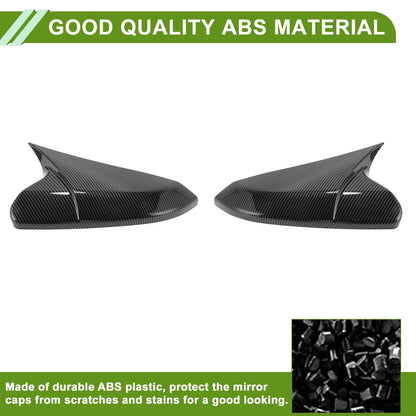 Left Right Side Mirror Cover Caps for Honda Civic (2016-2021)