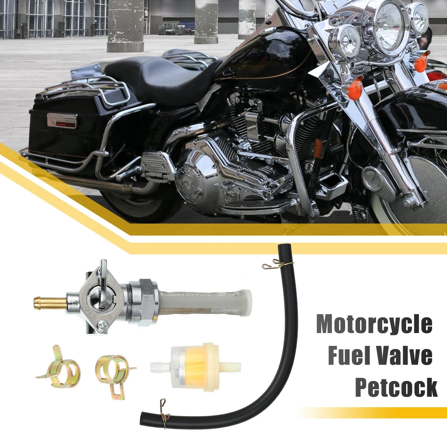 Petcock Gas Shut Off Valve for Harley Davidson