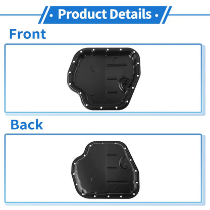 Engine Oil Pan for Toyota Corolla 2014-2022 Aluminum Alloy Black