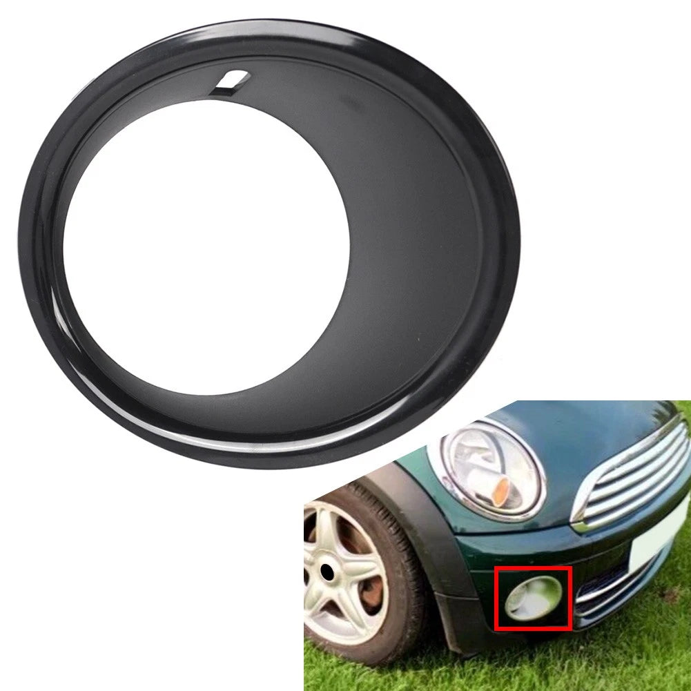 Right Black Front Fog Light Lamp Ring Cover for Mini Cooper (2007-2011)