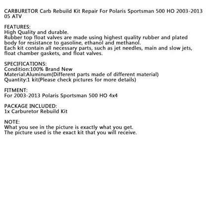 Carburetor Repair Gasket Set for Polaris Sportsman 500 HO (2003-2013)