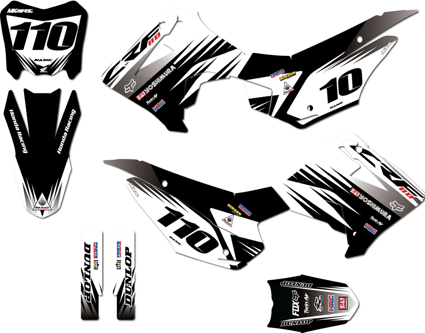 CRF110 Sticker Kit for Honda CRF110 (2013-2018)