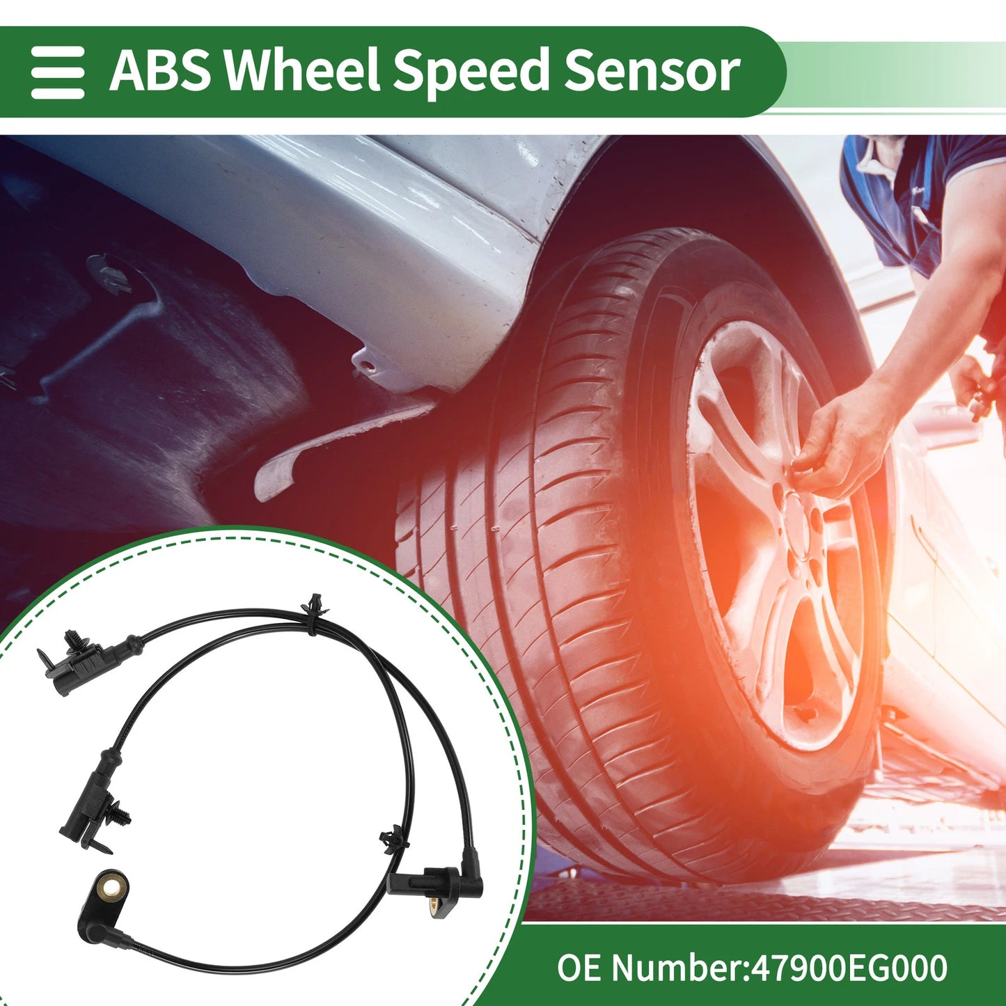 ABS Wheel Speed Sensor for Infiniti M35 M45 Rear Left/Right (2006-2010)