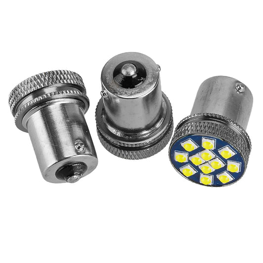 10Pcs LED 12SMD BAY15D 1156 P21W Turn Signal Light Bulbs for Car Truck
