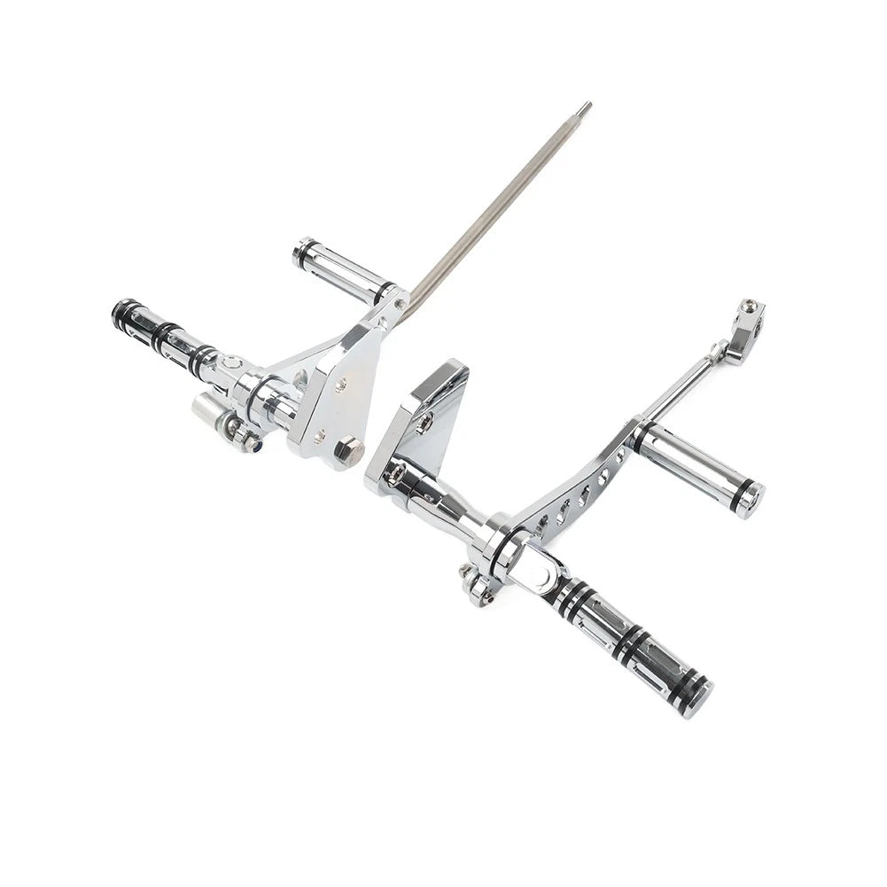 Chrome Forward Controls Footpegs & Levers for Harley Dyna Low Rider (2006-2017)