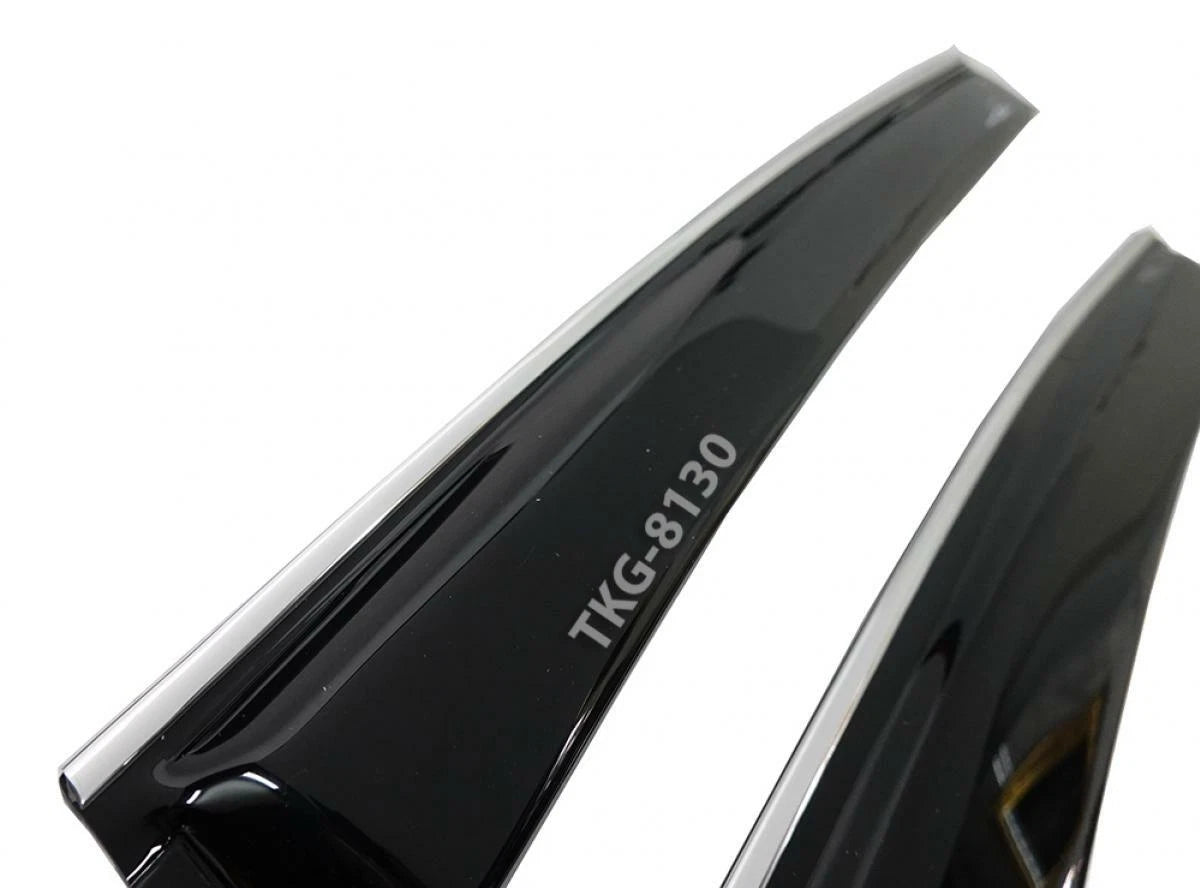 4 x Chrome Door Visor Monsoonss for Honda CR-V (2007-2011)