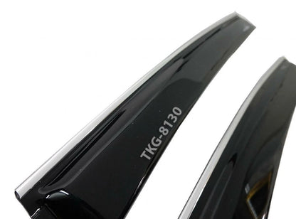 4 x Chrome Door Visor Monsoonss for Honda CR-V (2007-2011)