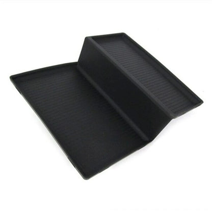 Black Rubber Mat Insert Center Console for Dodge Ram 2500 3500 (2010-2015)