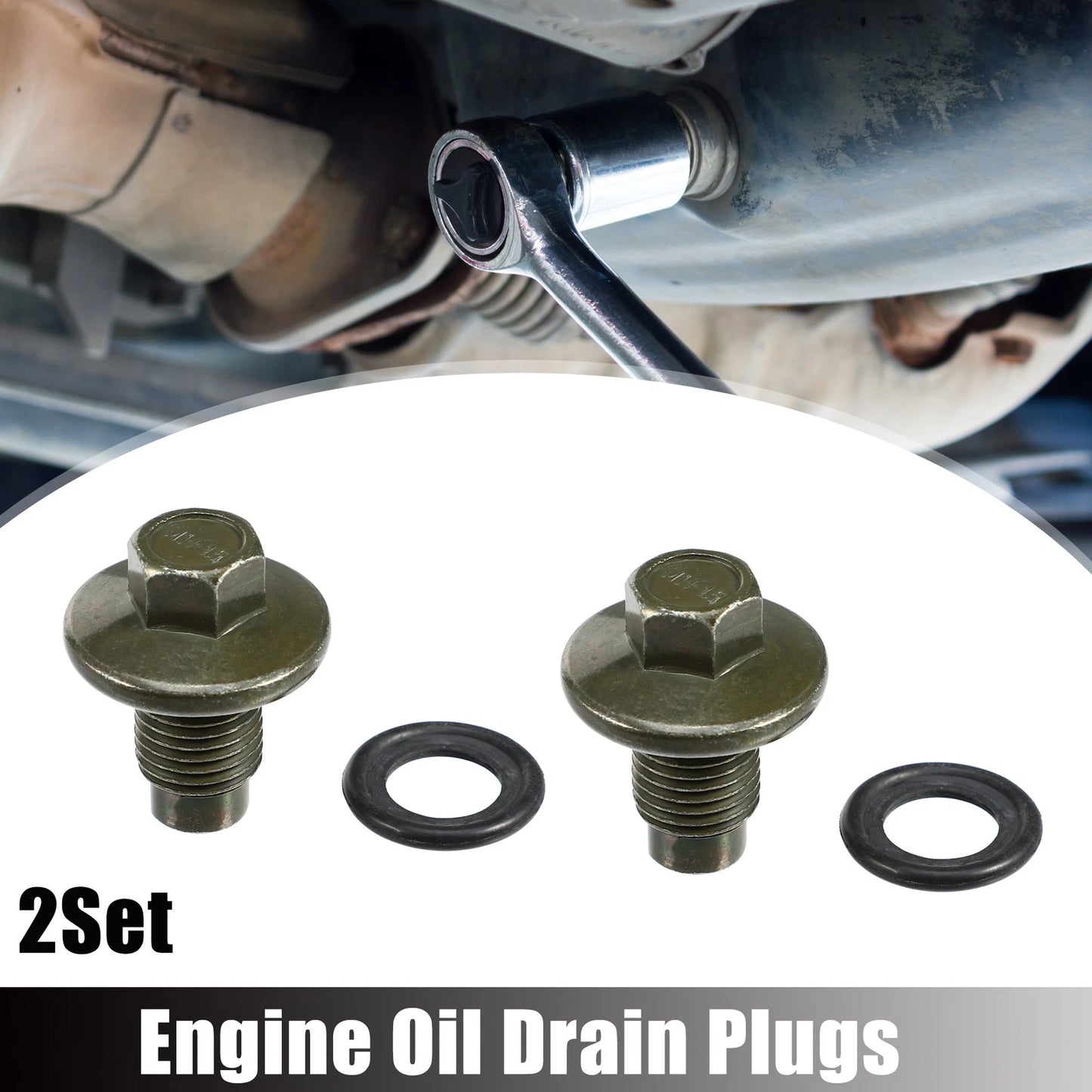 M14x1.5 Oil Drain Plug Set with Washer for Ford