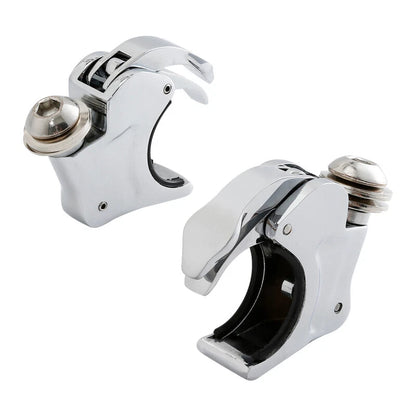 Chrome 39mm Forks Quick Release Windshield Clamps for Harley Dyna, Sportster