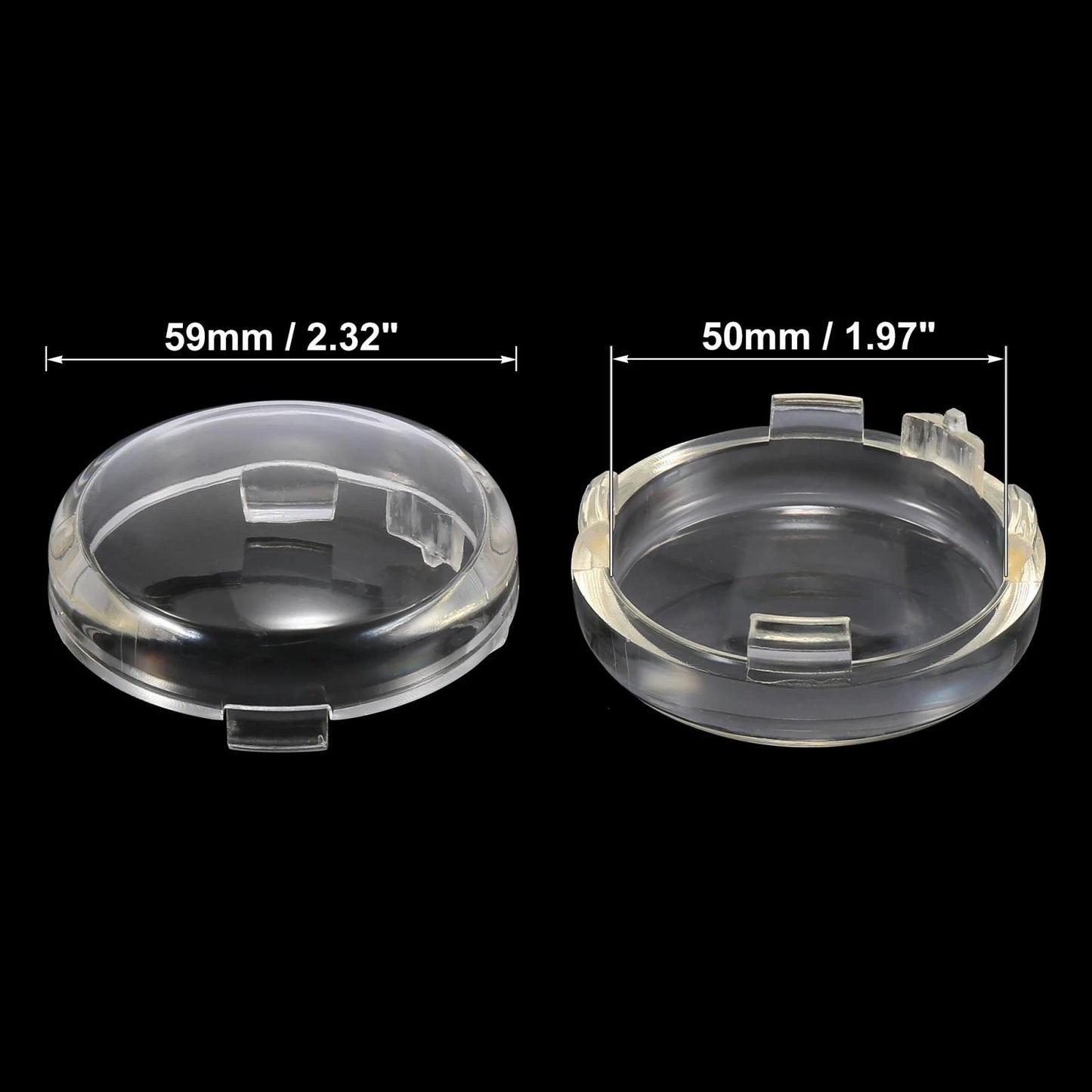 2pcs Plastic Motorcycle Clear Turn Signal Light Cover for Harley-Davidson XL883