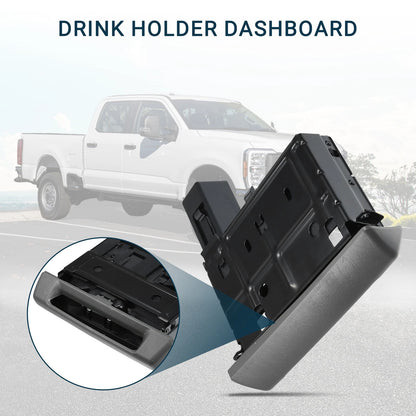Cup Holder for Ford F-250 Super Duty (2005-2007) Gray Black 1 x Pc