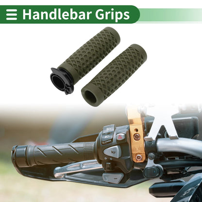 7/8" 22mm Hand Grips Cover Handlebar Cover TPU Green