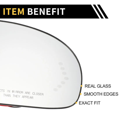 Heated Right Mirror Glass Replacement for GMC Sierra 2500 3500 HD