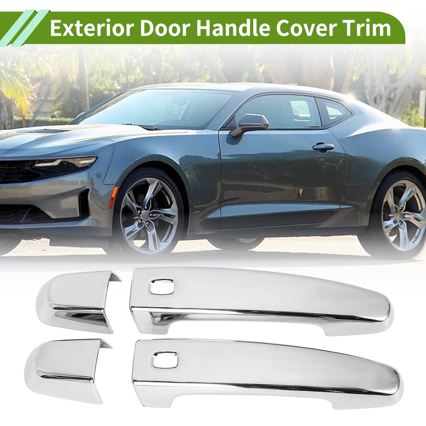 Exterior Door Handle Cover Trim for Chevrolet Camaro (2016-2023) Electroplated