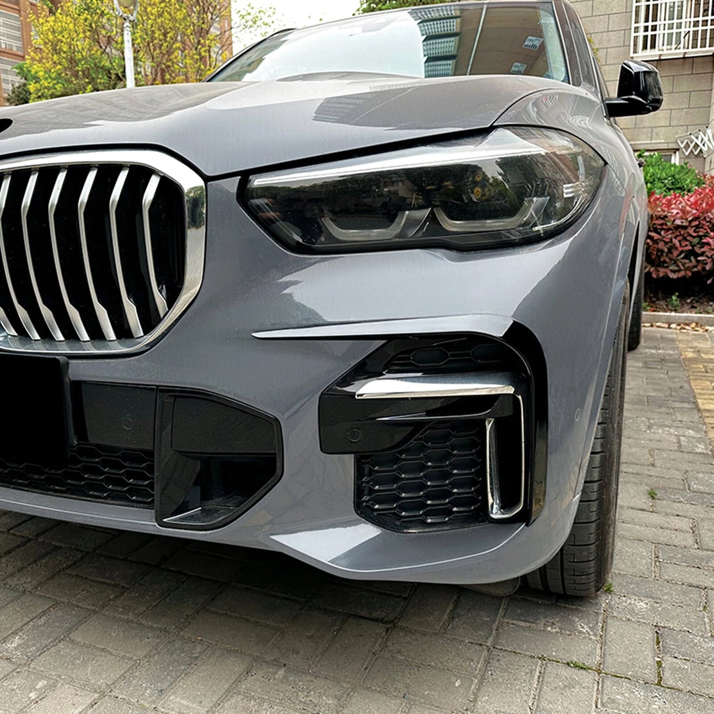 Gloss Black Fog Light Covers for BMW X5 G05 (2019-2022)