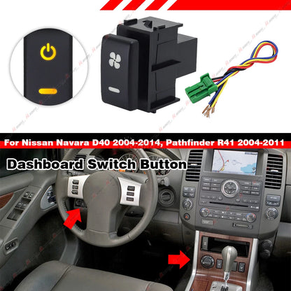 LED Dashboard Control Switch Button for Sentra/370Z (2007–2012, 2008–2021)