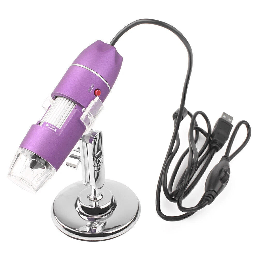 50X-500X Digital Microscope Endoscope Skin Hair Follicle Detector Tool Set