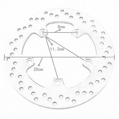 Rear Brake Disc for Suzuki Burgman 650 (2004-2012)