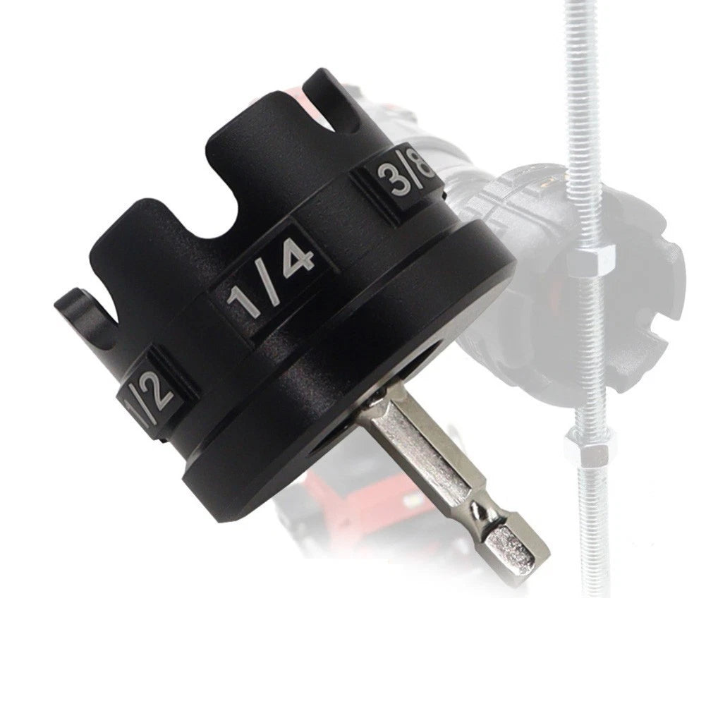 Electric Drill Nut Driver Adapter for Threaded Rod Installation Hex Handle