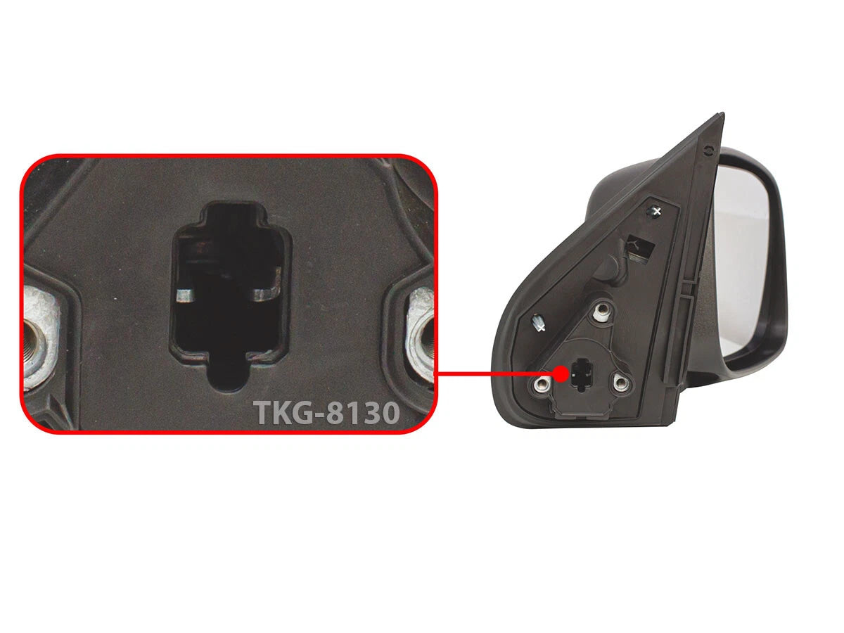 Manual Mirror RH Unpainted for Isuzu D-Max (2003-2011)