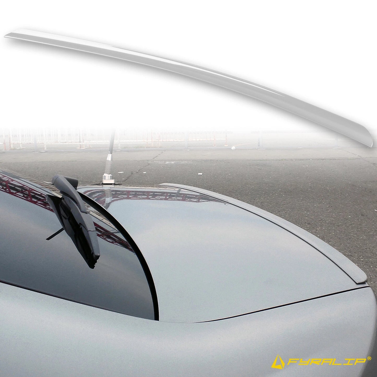 19" Silver Boot Lip Spoiler for Subaru Legacy Sedan (2003-2009)
