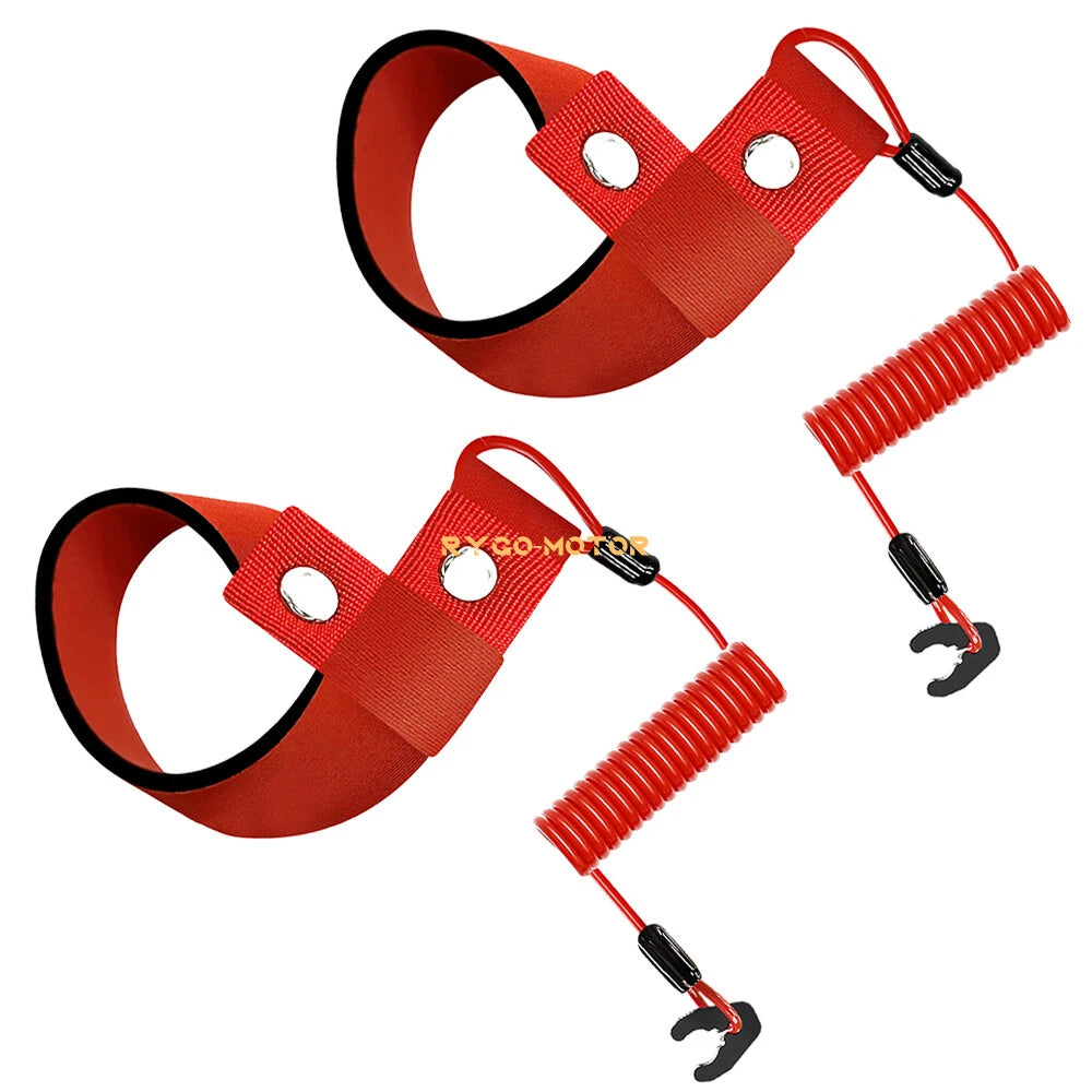 2PCS StopKill SafetyKey Lanyard for Kawasaki JetSki JH750/JH900/JH1100/JH1200