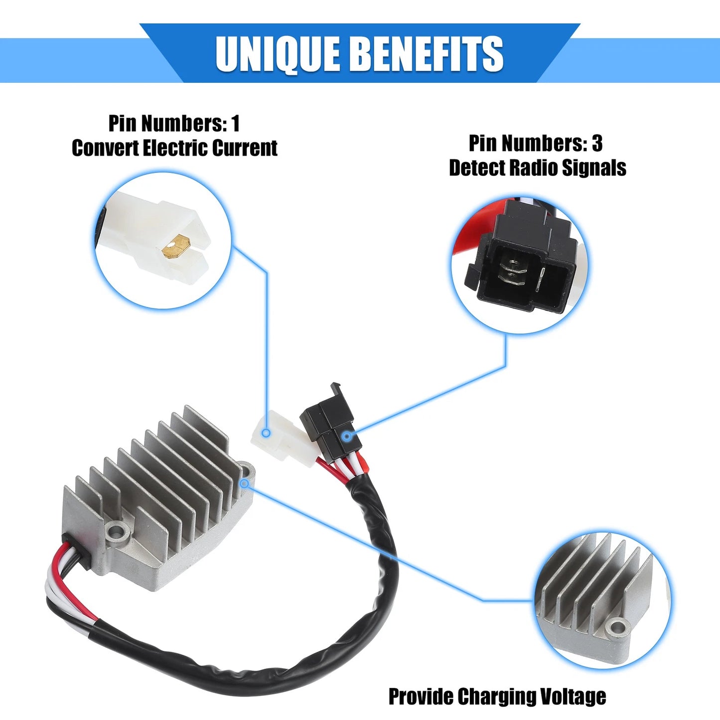 Metal Rectifier Voltage Regulator for Yamaha VMX1200 V-MAX