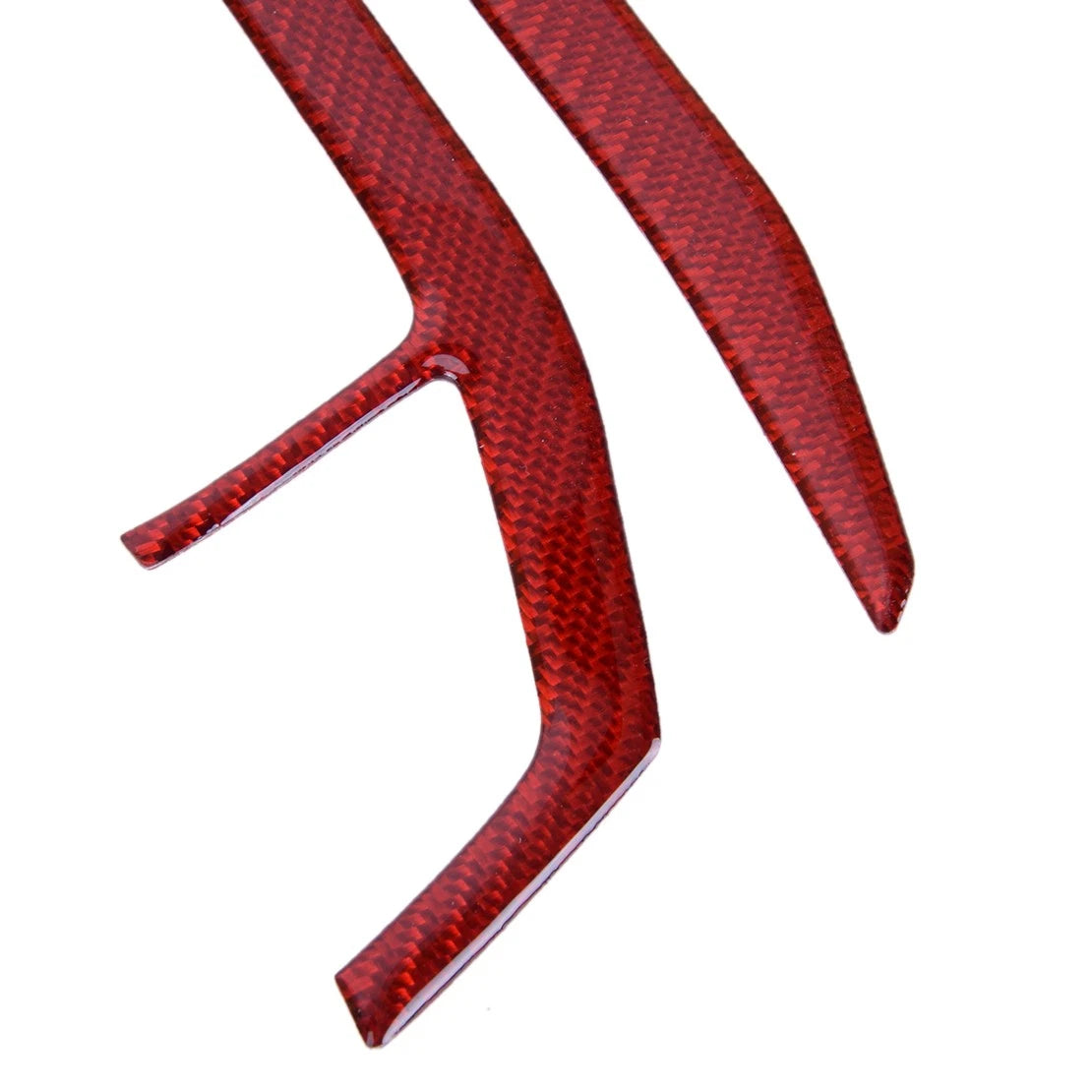 Red Carbon Fiber AC Console Frame Covers for Honda Accord (2013-2017)