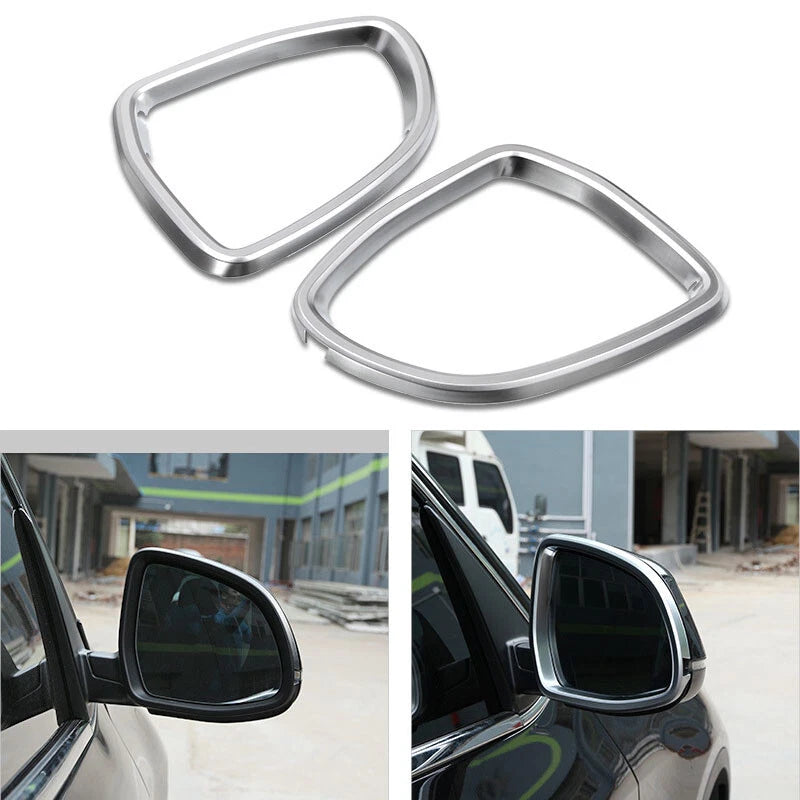 Side View Mirror Cover Shell Front Protect Frame Fit For BMW X5 X6 2014-2018