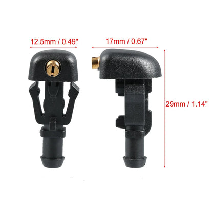 4 x Front Windshield Wiper Nozzles for Nissan Titan Armada (2004-2015)