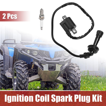 Motorcycle Ignition Coil Spark Plug Kit for Yamaha Grizzly 660 (2002–2008)